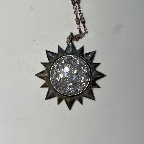 Ron Rizzo Silver Diamond Pleve Necklace - Picture 6 of 7
